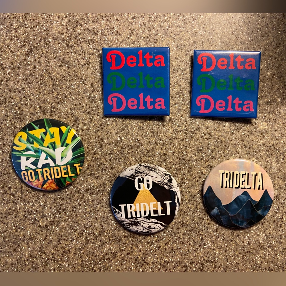 Assorted Tri Delta Pins (5)